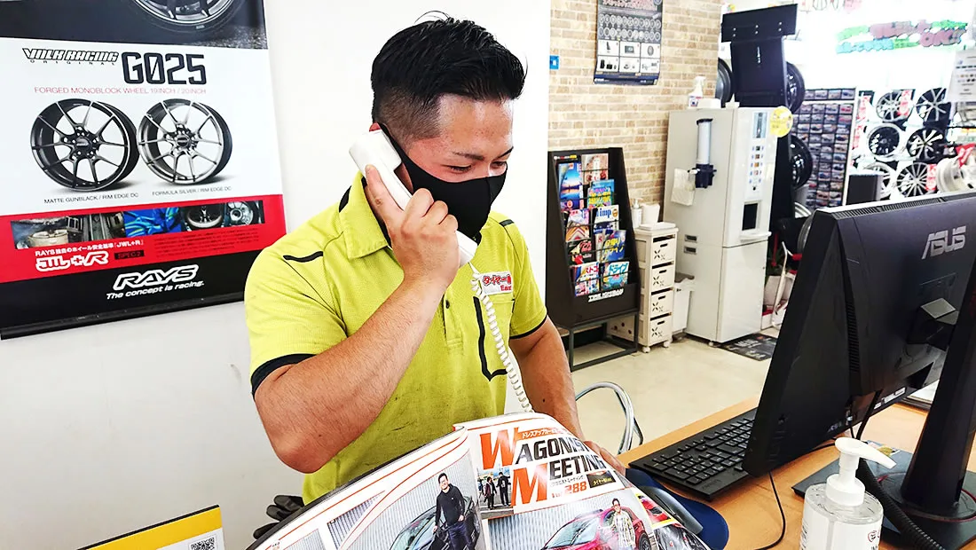 タイヤ保管サービス　取付のご依頼